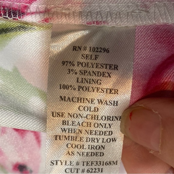 Connected Apparel Pink Ruched Asymmetrical Sheath Dress Size 12 - Picture 7 of 7